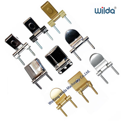 CE ISO Sauna Glass Door Hinges Powder Coated Chrome Yellow Surface